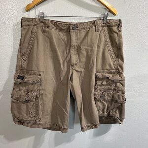 Men's Tan Cargo Shorts Lee Dungaree utility shorts 38 khaki